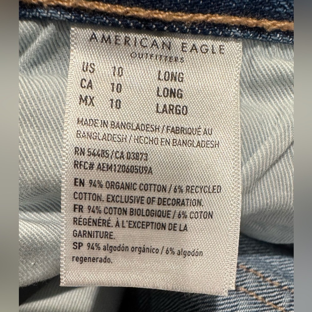 American Eagle Outfitters 90’s Straight Jean women’s size 10 Long. - Picture 8 of 9